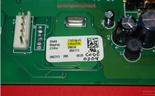 Part # 12920704 Maytag Refrigerator Electronic Control Board (used, code #0304)