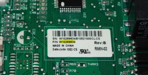 Part # W10268634 | Whirlpool Refrigerator Control Board