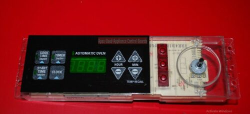 Part #164D3147G010 GE Oven Electronic Control Board (used, overlay used)