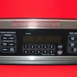 Part # WB36T10559 | WB27T10800 | 164D6476G002 - $275 GE Built In Oven Control Panel With Control Board (used, overlay good - Black)