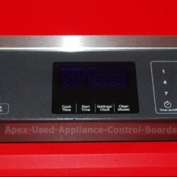 Part # W10847542, W10286213, W10518554 Whirlpool 30" Built-in Electric Single Oven Control Panel And Board (used, overlay excellent)