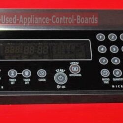 Part # 8303884, 8302844 , 8303948 Whirlpool Wall Oven Control Panel Assembly (used, overlay good - Black)