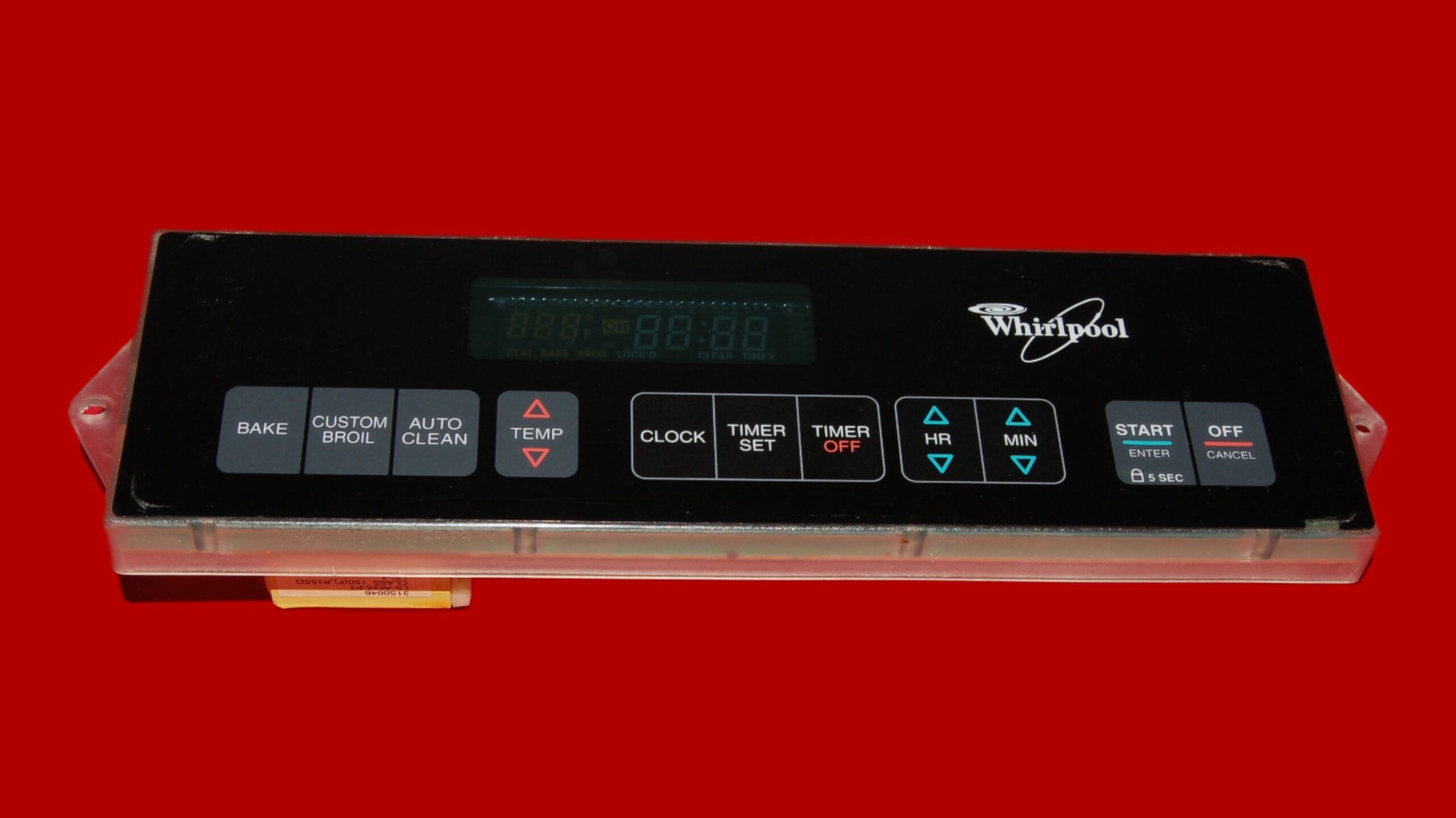 Whirlpool Oven Control Board 3195182 | OEM Used Tested (overlay fair - Black)