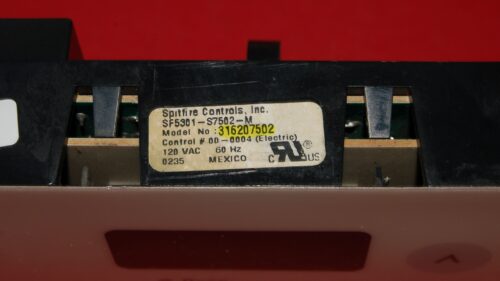 Frigidaire Oven Control Board 316207502 OEM Used Tested (overlay fair - Bisque)