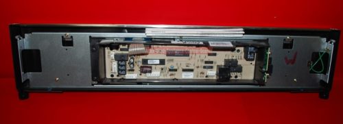 Part # W10438710, 8303884, 8302848 Whirlpool Oven Control Panel Assembly (used, overlay good)