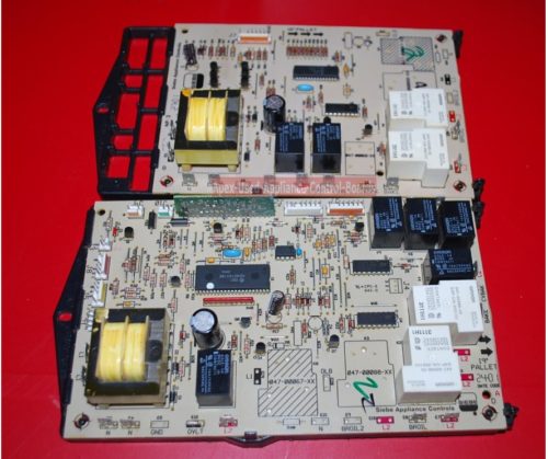Part # 5765M334-60, 7428P058-60, 8507P008-60, 12001914 Jenn-Air Wall Oven Control Panel 27 Inch, and Oven Boards (used, overlay good - Black)
