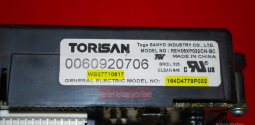 Part # WB27T10617, 164D4779P032 GE Oven Electronic Control Board (used)