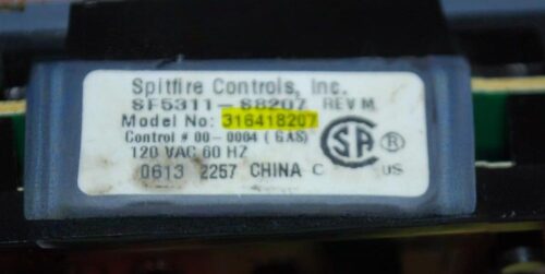 Part # 316557107 | 316418207 | Kenmore Gas Oven Control Board (overlay fair - White)