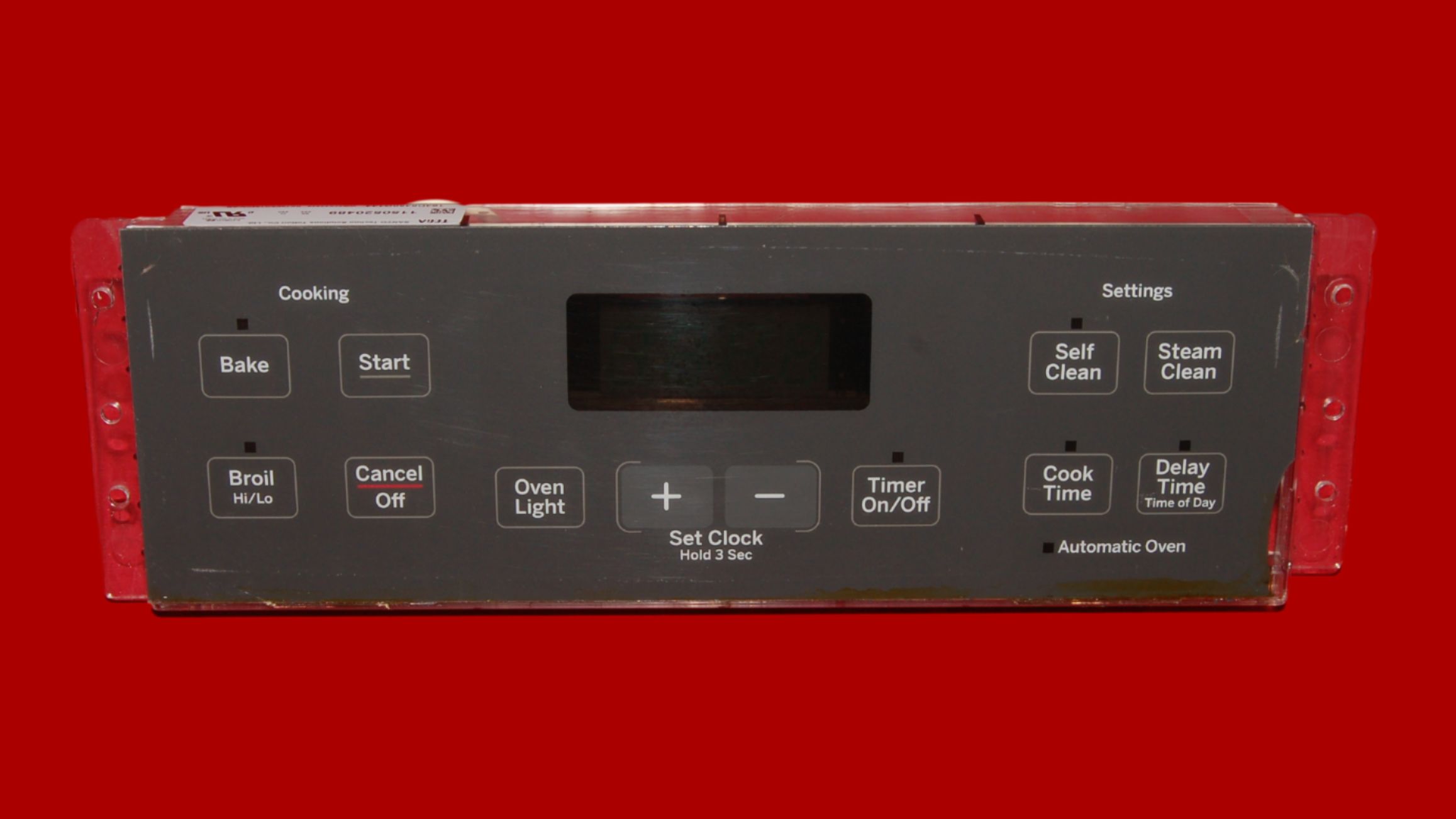 GE Oven Control Board WB27X22940 | 164D8450G144 | OEM Used Tested (overlay fair - Dark Gray)