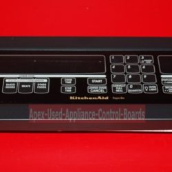 Part # 4452604 | 4453377 - Kitchen-Aid Superba Built In Wall Oven Panel and Interface Control Board (used, overlay good - Black)