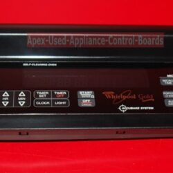 Part # 8300409, 8302320, 8302316 Whirlpool Gold Built IN Oven Panel and Control Board (used, overlay good - Black)