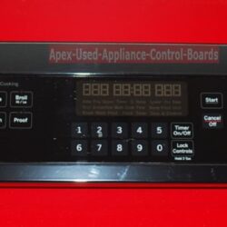 Part # WB27X25322, WB07T10727 GE Oven Control Panel And Control Board (used,overlay good)