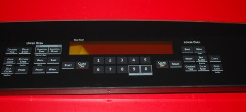 Part # WB36T11144 GE Oven Touch Panel (used, overlay good - Black)