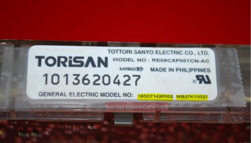 Part # 183D7142P002, WB27K10027 - GE Oven Electronic Control Board (used, overlay good)