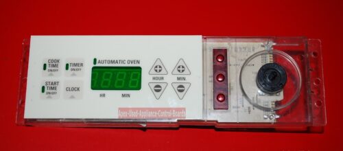 Part # 164D3147G004, WB27X10311 GE Oven Electronic Control Board (used, overlay good - Almond)