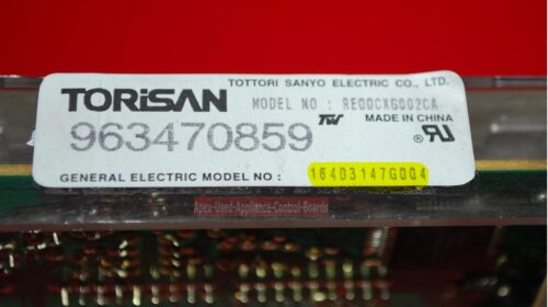 Part # 164D3147G004, WB27X10311 GE Oven Electronic Control Board (used, overlay good - Almond)