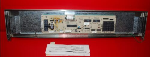 Part # 4451791, 4453661, 4456332 Kitchen-Aid Superba Oven Panel And Control Board (used, overlay good- SS/Black)