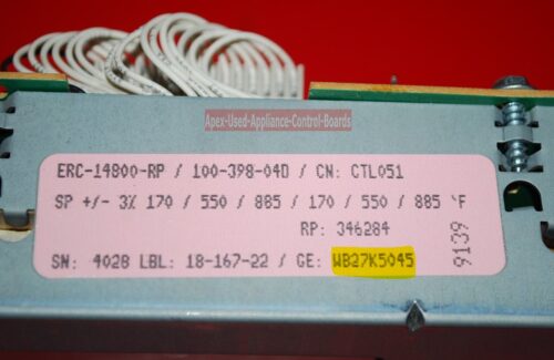 Part # WB27K5045 GE Oven Electronic Control Board (used)