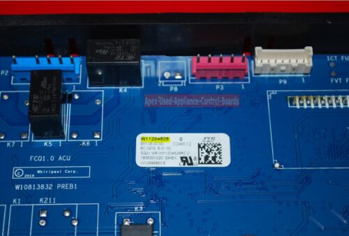 Part # W11317846, W11204525 - Whirlpool Oven Electronic Control Board (used, overlay fair)