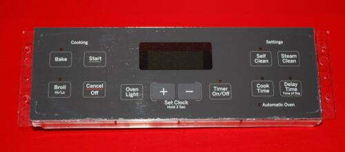 Part # 164D8450G144, WB27X22940 GE Oven Electronic Control Board (used, overlay fair - Dark Gray)