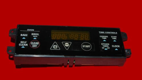 Part # WB27K10008 | 164D3260P003 | GE Gas Oven Control Board (overlay fair - Black)