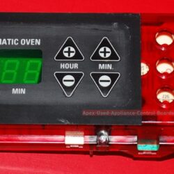 Part # 183D5586P004, WB11K0065 GE Oven Electronic Control Board (used, overlay fair)