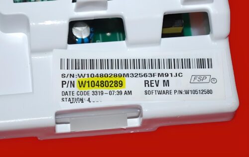 Part # W10480289 | Whirlpool Washer Control Board
