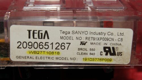 GE Oven-No Overlay – Part Number WB27T10818 | 191D3776P009 – Pre-Owned/Used Tested