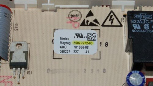 Maytag Oven Control Board 8507P272-60 | W10769079 | OEM Used Tested (overlay fair - Bisque)