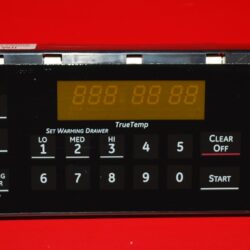 Part # WB27K10245, 183D9817G005 GE Gas Oven Electronic Control Board (used, overlay fair - Black)