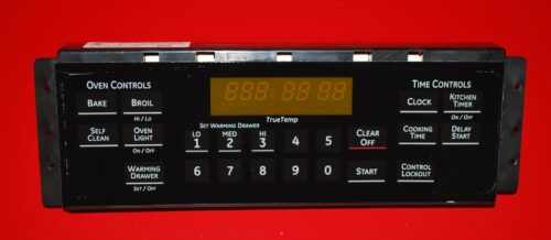 Part # WB27K10245, 183D9817G005 GE Gas Oven Electronic Control Board (used, overlay fair - Black)