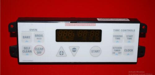 Part # 164D3261G002, WB27X10120 - GE Oven Electronic Control Board (used, overlay fair)