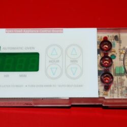 Part # WB27K5128, 14GL43338Y - GE Oven Electronic Control Board (used, overlay good)