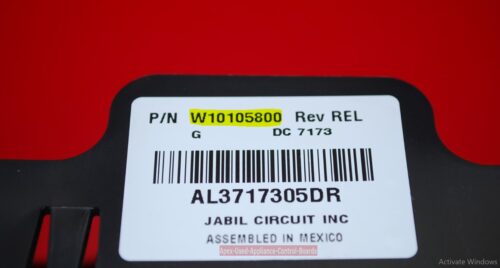 Part # W10105800 Whirlpool Oven Electronic Control Board (used)