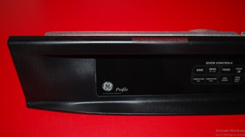 Part # WB27T10312, WB36T10502, 164D4105P033 GE Profile Oven Control Panel And Control Board (used, overlay good)