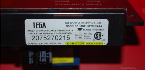Part # WB27K10245, 183D9817G005 GE Oven Electronic Control Board (used, overlay fair)