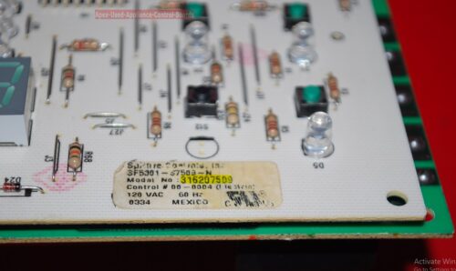 Part # 316207509 Frigidaire Oven Electronic Control Board (used)