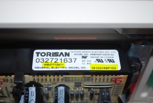 Part # WB35T10551, 191D3159P122, WB27T10411 GE Wall Oven Touch Panel And Control Board (used, overlay good)