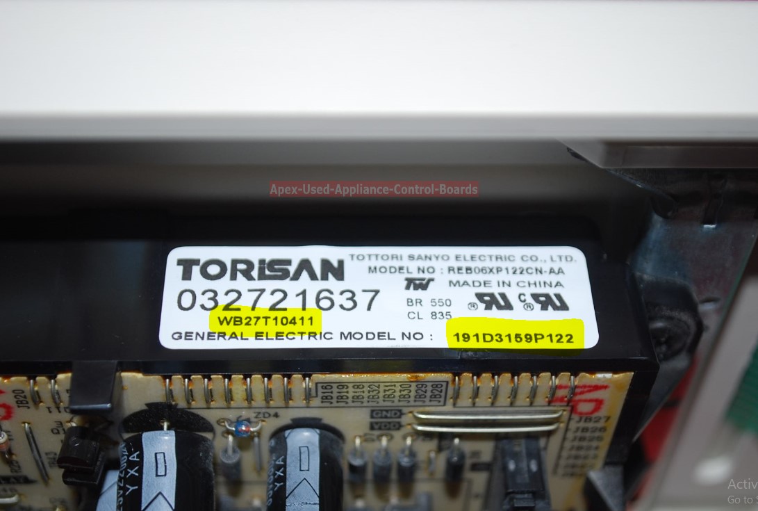 Part WB35T10551 191D3159P122 WB27T10411 169 GE Wall Oven