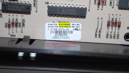 Part # 8304153, W10438710, W10161679, W10105800 Whirlpool Oven Assembly Panel And Control Board (used, overlay good)