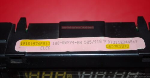 Part # 191D1576P013, WB27K5273 GE Oven Electronic Control Board (used)