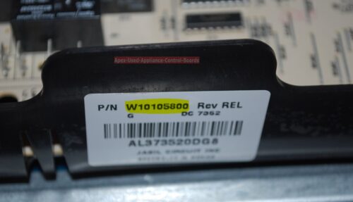 Part # 8304153, W10438710, W10161679, W10105800 Whirlpool Oven Assembly Panel And Control Board (used, overlay good)