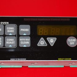 Part # WB27X5556 | ERC-14800 | 100-398-26 | 205C2195G010 GE Oven Control Board (used, overlay fair - Black)