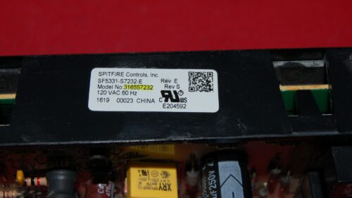 Part # 316557232 Kenmore Oven Control Board (overlay fair - Black)