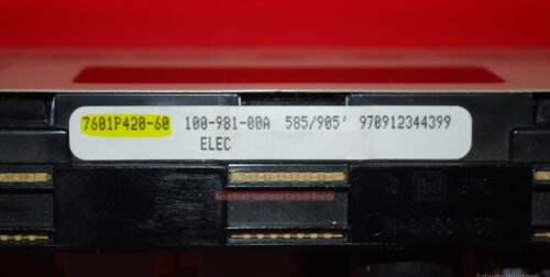 Part # 7601P420-60 - Maytag Oven Electrical Control Board (used, overlay good)