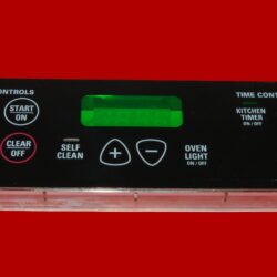 GE Oven Control Board - Part # WB27K10096 | WB27K10357 | 183D8193P001 (overlay fair - Black)