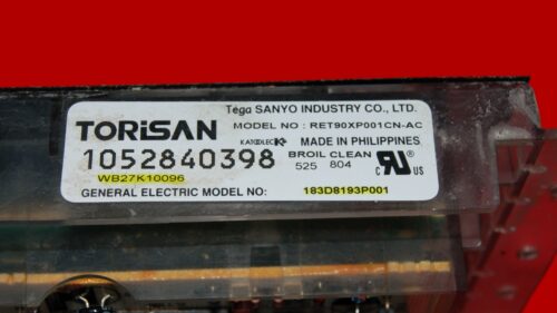 GE Oven Control Board - Part # WB27K10096 | WB27K10357 | 183D8193P001 (overlay fair - Black)