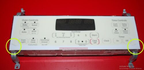 Part # 164D8496G003 GE Oven Electronic Control Board (used, overlay fair)