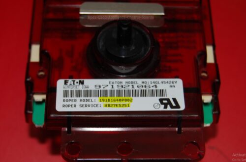 Part # 191D1640P002, WB27K5251 - GE Oven Electronic Control Board (used, overlay good)