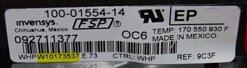 Part # WPW10173537 | W10173537 | Whirlpool Oven Control Board (overlay good - Yellow)